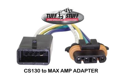 Tuff Stuff Performance - Max Amp Alternator 225 AMP OEM Wire 1 Groove Stealth Black 8320B1GOE - Image 2