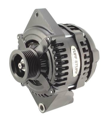 Tuff Stuff Performance - Max Amp Alternator 225 AMP 1 Wire 6 Groove Stealth Black For PN [7068, 7078 & 7716] 8441B6G1W - Image 1