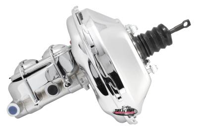 Brake Booster w/Master Cylinder Univ. 11 in. 1 in. Bore Single Diaphragm w/PN[2020] Dual Rsvr. Master Cyl. Chrome 2128NA-1