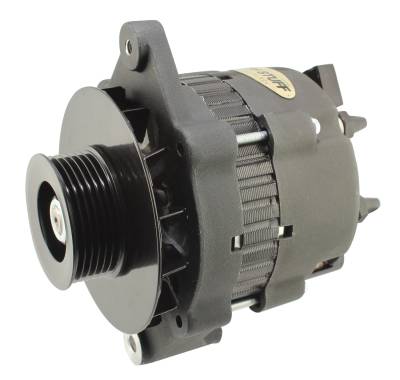 Marine Alternator 55 AMP 6 Grove Pulley Black Finish 29102