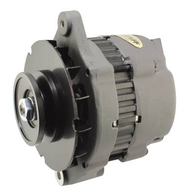 Marine Alternator 65 AMP 1 Grove Pulley Black Finish 29103