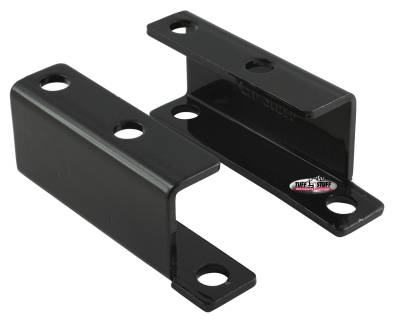 Brake Booster Brackets Incl. Left And Right Side 1955-1958 GM For Brake Booster PN[2121/2122/2123/2124/2221/2222/2223/2228/2229/2231] Stealth Black Powder Coat 4652C