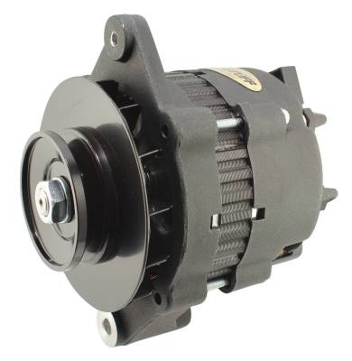 Marine Alternator 55 AMP 1 Grove Pulley Black Finish 29101