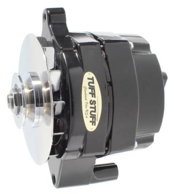 Tuff Stuff Performance - Alternator 100 AMP Smooth Back 1 Wire V Groove Pulley Black 7068RF - Image 1