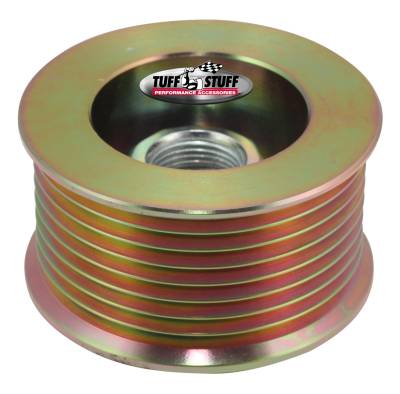 Alternator Pulley 2.25 in. 8 Groove Serpentine Incl. Lock Washer/Nut Gold Zinc 7610DD