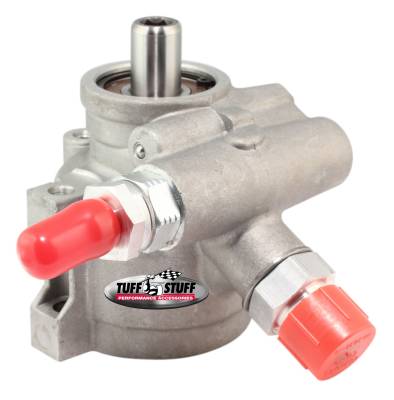 Type II Alum. Power Steering Pump AN-6/AN-10 Ports 8mm ThruHole Mtg Btm PressurePort For Street Rods/Custom Vehicles w/Limited EngineSpace Factory Cast PLUS+ 6170AL