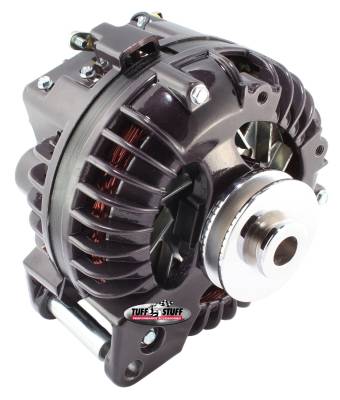 Tuff Stuff Performance - Alternator 130 AMP 1 Wire Single Groove Pulley Black Chrome 9509RDSP7 - Image 2