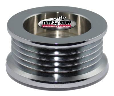 Alternator Pulley 2.25 in. 5 Groove Serpentine Incl. Lockwasher/Nut Chrome 7610B