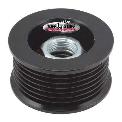 Alternator Pulley 2.25 in. 7 Groove Serpentine Incl. Lock Washer/Nut Stealth Black 7610CB