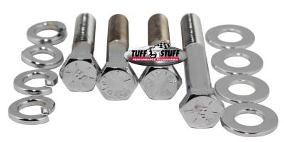 Tuff Stuff Performance - Water Pump Bolt Kit Chrome Hex Incl. (1)3/8in. -16x1 3/4/(2)3/8in.-16x2 in./(1)3/8 in-16x2 3/4in. Bolts/(4) Lock And (4) Flat Washers 7675A - Image 2