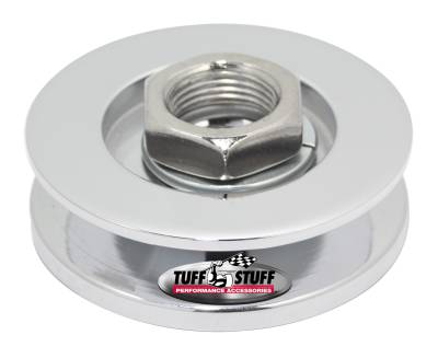 Alternator Pulley 2.25 in. Single V Groove Incl. Lockwasher/Nut Chrome 7610E