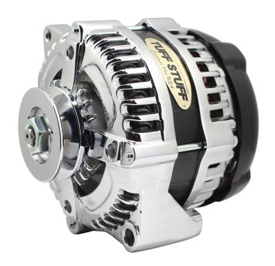 Tuff Stuff Performance - Max Amp Alternator 225 AMP 1 Wire 1 Groove Chrome For PN [7866] 8321C1G1W - Image 1