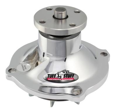 Tuff Stuff Performance - Standard Style Water Pump 3.078 in. Hub Height 5/8 in. Pilot Standard Flow Chrome 1317NA - Image 1