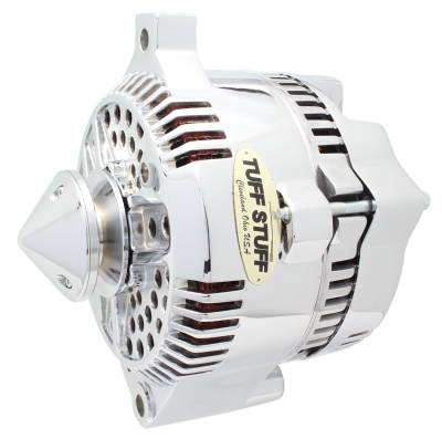 Silver Bullet Alternator 225 AMP OEM Wire V Groove Bullet Pulley Internal Regulator Polished 7771DPBULL