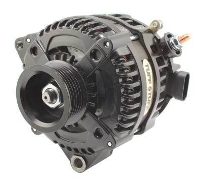 Tuff Stuff Performance - Max Amp Alternator 225 AMP OEM Wire 6 Groove Stealth Black 8320B6GOE - Image 1