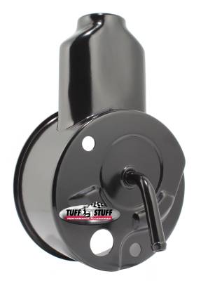 Saginaw Style Power Steering Pump Reservoir Fits Tuff Stuff PN[6196/6197] Power Steering Pumps w/Center Tube Black Powdercoat Will Not Fit OEM Or Aftermarket Pumps 6509B