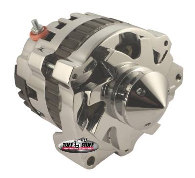 Silver Bullet Alternator 160 AMP 1 Wire Or OEM Hookup V Groove Pulley Polished 7860BBULL