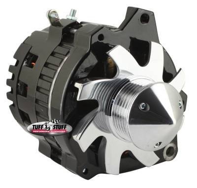 Silver Bullet Alternator 160 AMP 1 Wire Or OEM Hookup 6 Groove Bullet Pulley Black 7860CBULL6G