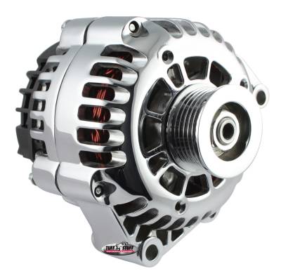 Alternator 175 AMP Upgrade Polished Aluminum 1-Wire Hookup Back Post 6 Groove Pulley 8283NCP1