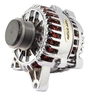 Tuff Stuff Performance - Alternator 135 AMP OEM Wire 6 Groove Clutch Pulley Chrome Roush Supercharger 8438ASC - Image 1