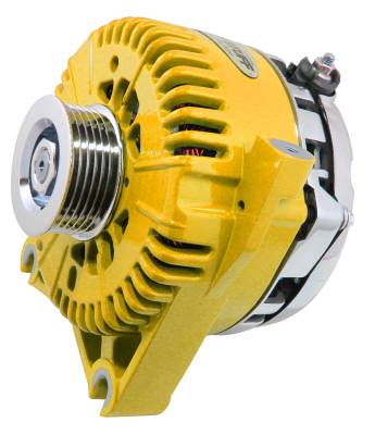 Alternator 225 AMP Upgrade DOHC Applications OEM Wire 6 Groove Pulley Internal Regulator Yellow 7781DYELLOW