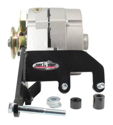 Tuff Stuff Performance - Alternator Bracket Kit For Chevy SBC Short Water Pump Stealth Black Powder Coated 7667B - Image 2