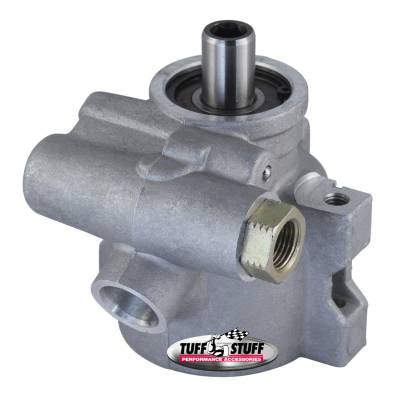 Type II Alum. Power Steering Pump GM Pressure Slip M8x1.25 Threaded Hole Mounting Aluminum For Street Rods/Custom Vehicles w/Limited Engine Space Factory Cast PLUS+ 6175AL-1