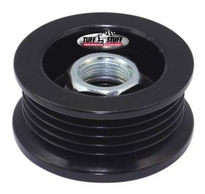 Alternator Pulley 2.25 in. 5 Groove Serpentine Incl. Lock Washer/Nut Stealth Black 7610BB