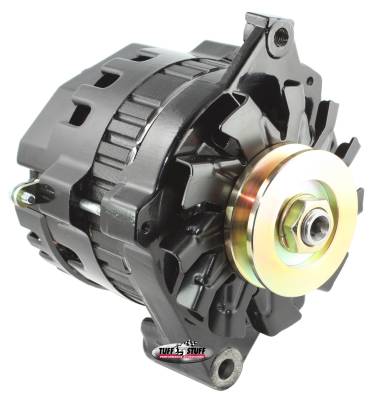 Alternator 120 AMP CS121 GM Style Mini Racer 1 Wire Or OEM Hookup 12 Volt V Groove Pulley Black 7937B