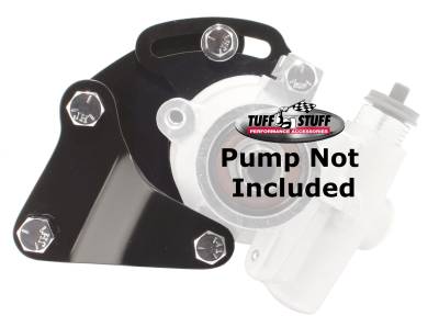 Power Steering Pump Bracket Short Fits Tuff Stuff Type II Power Steering Pumps w/Hardware Black Powdercoat 6506B