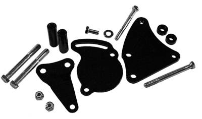 Tuff Stuff Performance - Power Steering Pump Bracket Short Fits Tuff Stuff Type II Power Steering Pumps w/Hardware Black Powdercoat 6506B - Image 2