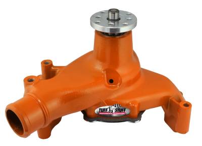 Platinum SuperCool Water Pump 6.937 in. Hub Height 5/8 in. Pilot Long Aluminum Casting Orange Powdercoat w/Chrome Accents 1511NCORANGE