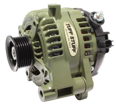 Alternator 175 AMP OEM Wire 6 Groove Pulley External Regulator Army Green 7514G