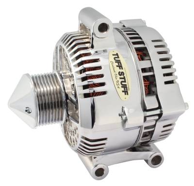 Silver Bullet Alternator 225 AMP Upgrade OEM Wire 8 Groove Bullet Pulley Internal Regulator Chrome 7768DBULL