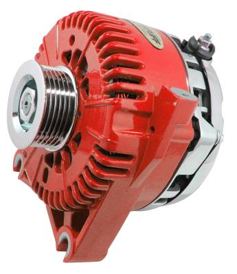 Alternator 225 AMP Upgrade DOHC Applications OEM Wire 6 Groove Pulley Internal Regulator Red 7781DRED