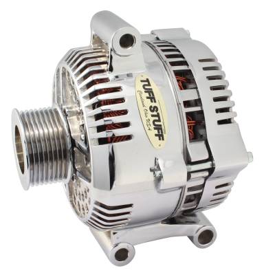 Alternator 225 AMP Upgrade OEM Wire 8 Groove Pulley Internal Regulator Polished 7768DP