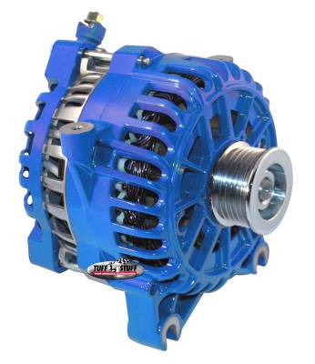 Alternator 225 AMP Upgrade OEM Wire 6 Groove Pulley Blue 8252DBLUE